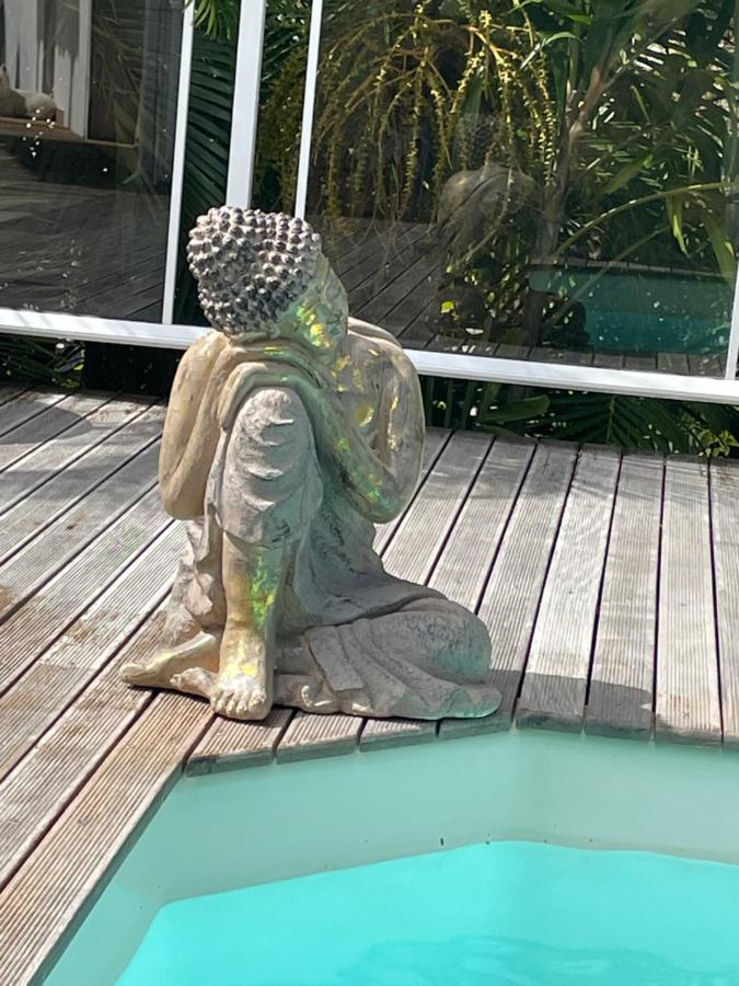 Villa Ste Marthe Avec Piscine, Grande Terrasse, Jardin Intime Et Citerne D'Eau 생프랑수아 외부 사진